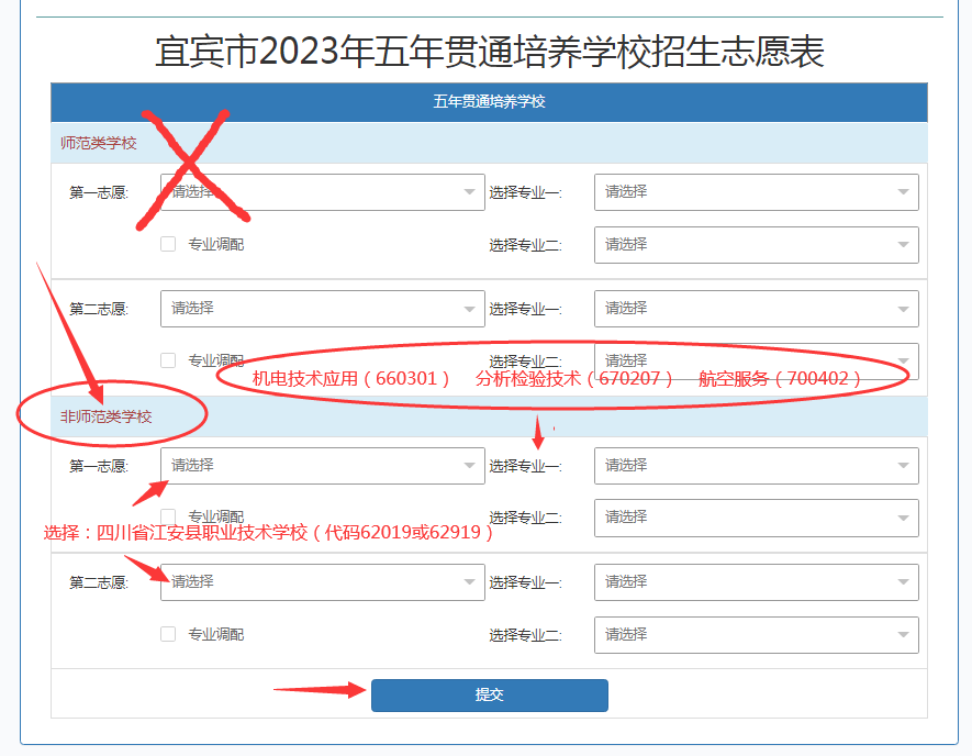 四川省江安县职业技术学校2023年“3+2”专业填报指南！